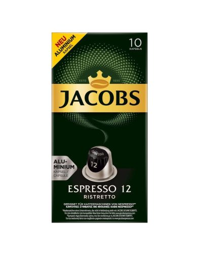 Jacobs, Jacobs Espresso 12 Ristretto Kaffeekapseln 10 Stück à 5.2 g