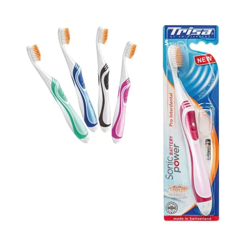 Trisa, Trisa SonicPower Battery Pro Schallzahnbürste – weiss