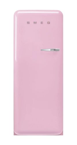 SMEG, Smeg FAB28LPK5 Pink Links Kühlschrank – Kühlschrank freistehend – platinum
