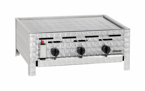 Bartscher, Bartscher TB1100R mit Flüssiggasanschluss Gas-Tischbräter – Gastro Grill/Griddleplatte – edelstahl