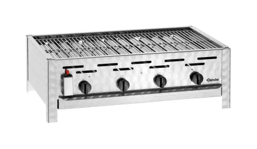 Bartscher, Bartscher TB1470R mit Flüssiggasanschluss Gas-Tischbräter – Gastro Grill/Griddleplatte – edelstahl