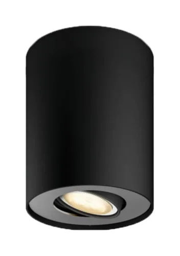Philips Hue, Philips Hue White Ambiance Pillar Erweiterung Einerspot – Deckenlampe/Wandlampe – schwarz