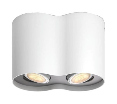 Philips Hue, Philips Hue White Ambiance Pillar Doppelspot – Deckenlampe/Wandlampe – weiss