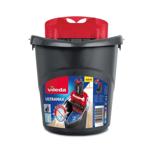 Vileda, Vileda Ultramax Putzeimer – Bodenwischer/Wischmopp – schwarz