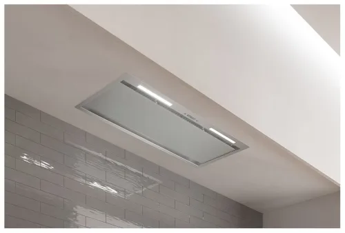 Wesco, Wesco EVRE visio 80 Edelstahl Glas weissalu Dunstabzugshaube – Einbau Dunstabzug