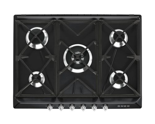 SMEG, Smeg SR975NGH Gas Kochmulde – Einbau Gasherd 60 cm – schwarz