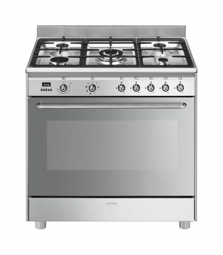 SMEG, Smeg Classici SCD90MFX9-1 Freistehender Herd – Gasherd freistehend – edelstahl