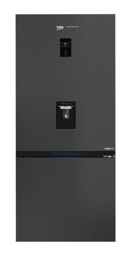 Beko, Beko KG730 Kühl-Gefrierkombination – Kühlschrank mit Gefrierfach freistehend – dark inox