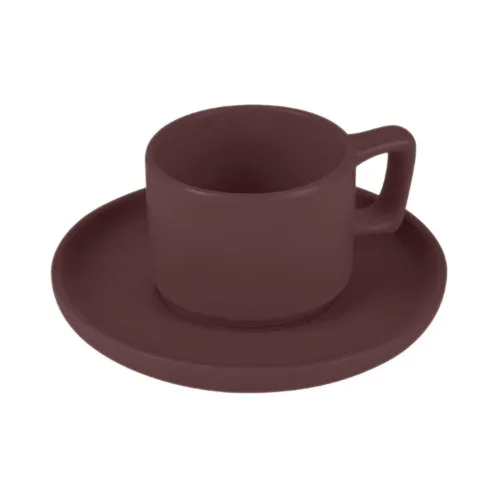 Berlinger, Berlinger, Küchenbedarf, Berlinger Haus Espressotassenset 4 Stk. 100ml matt bordeaux Leonardo Collection, Produkte & Wohnen