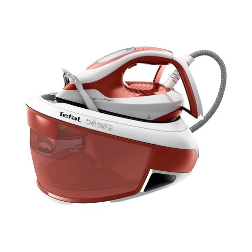 Tefal, Tefal Express Power SV8110SO Dampfbügelstation – Dampfbügelstation/Bügelstation – weiss / rot