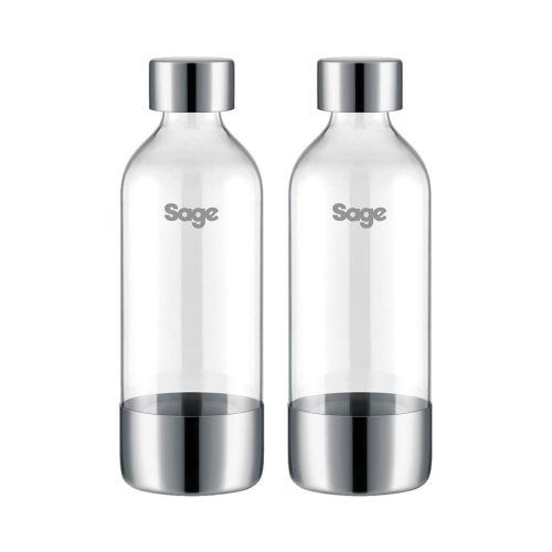 Sage, Sage the InFizz Fusion Flaschen 2x1L Wassersprudler-Flasche – Wassersprudler Zubehör – transparent