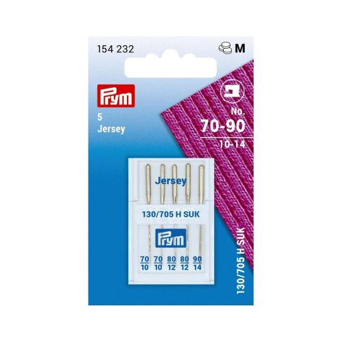 Prym, Prym N&auml;hmaschinennadeln, Jersey Nr. 70 - 90, Karte 5 St&uuml;ck