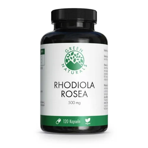 Heilpflanzenwohl GmbH, GREEN NATURALS Rhodiola Rosea500 mg 120 St Kapseln