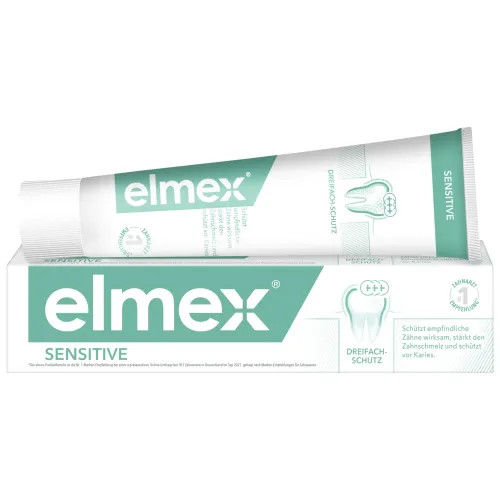 elmex SENSITIVE Zahnpasta für schmerzempfindliche Zähne 75 ml Zahnpasta