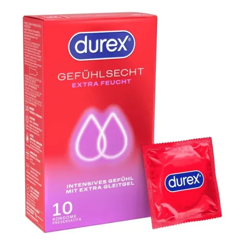 durex GEFÜHLSECHT EXTRA FEUCHT 10 St Kondome
