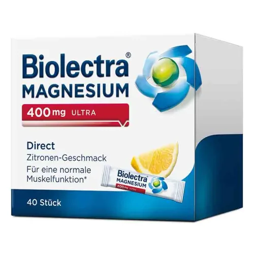 Hermes Arzneimittel GmbH, Biolectra MAGNESIUM 400mg ULTRA Direct Zitrone +10 % Rabatt* 40 St Pellets