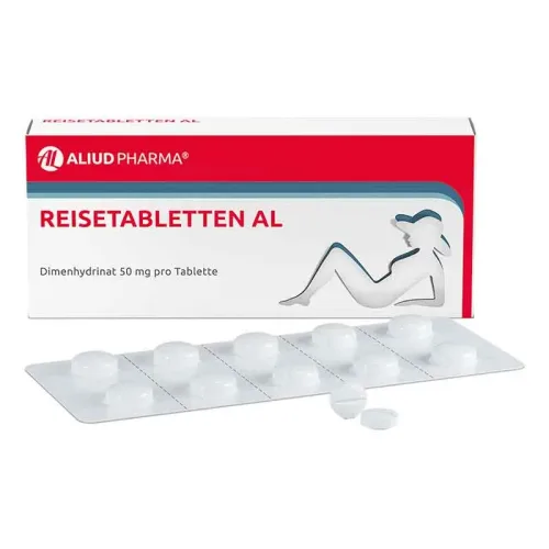 Reisetabletten AL bei Schwindel, Übelkeit und Erbrechen