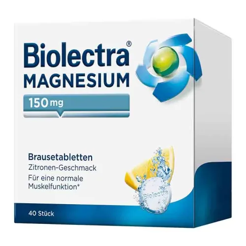 Hermes Arzneimittel GmbH, Biolectra MAGNESIUM 150mg Zitrone +10 % Rabatt* 40 St Brausetabletten