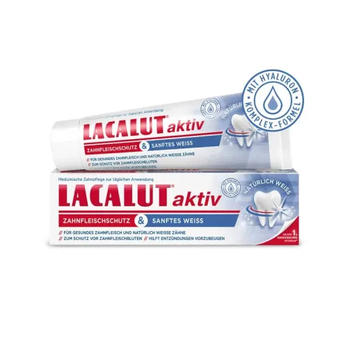 LACALUT Aktiv Zahnfleischschutz & Sanftes Weiß 75 ml Zahnpasta