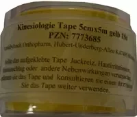 Jovita Pharma, NASARA Kinesiologie Tape 5 cmx5 m gelb 1 St Pflaster