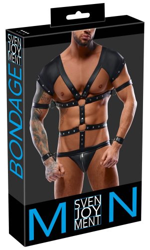 Svenjoyment, Body in Harness-Optik mit 4 abnehmbaren Fesseln