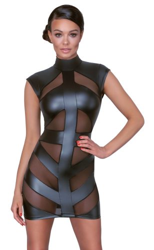 Cottelli PARTY, Kleid im Mattlook, vorne mit Powernet-Einsätzen
