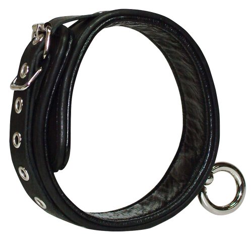 Zado, Halsfessel aus Leder mit O-Ring