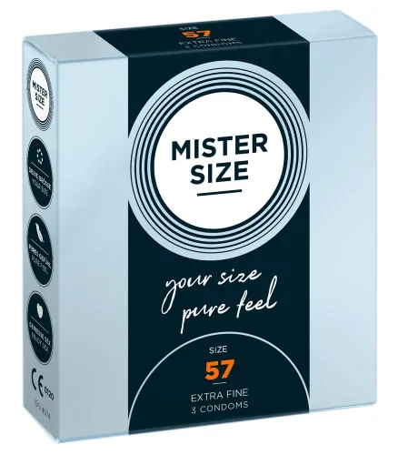Mister Size, MISTER SIZE 57mm Kondom (3 Stk)