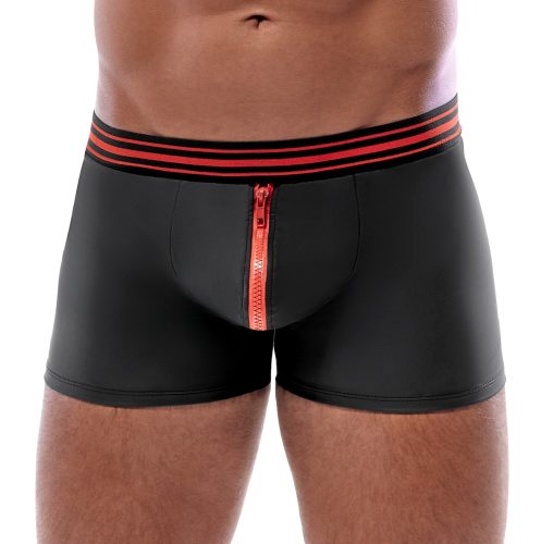 Svenjoyment, Pants im Mattlook mit auffälligem roten Reißverschluss