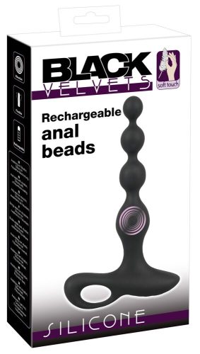 Black Velvets, Analvibrator ?Vibrating Anal Beads? im Kugel-Design, 10 Vibrationsmodi