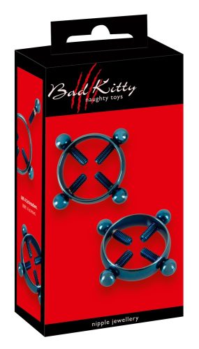 Bad Kitty, Nippelklemmen ?Nipple Jewellery Blue Moon?, 6 g pro Stück, jeweils 4 Justierschrauben