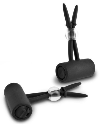 Fetish Fantasy Series Limited Edition, Nippelklemmen ?Vibrating Silicone Nipple Lassos?, mit Vibration