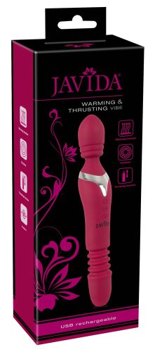 Javida, Massagestab ?Warming & Thrusting Vibe?, mit Stoß- und Wärmefunktion