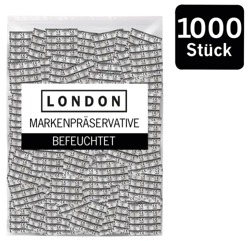 London, Kondome ?LONDON Q600 feucht? mit Beschichtung auf Silikonbasis
