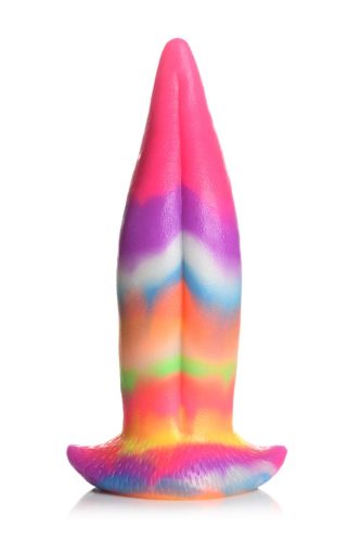 XR Brands, XR-Brands Creature Cocks Unicorn Kiss Tongue Glow-In-The-Dark Silikon Zungen Dildo