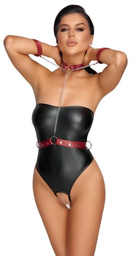 Cottelli Bondage, Stringbody ouvert im edlen Mattlook