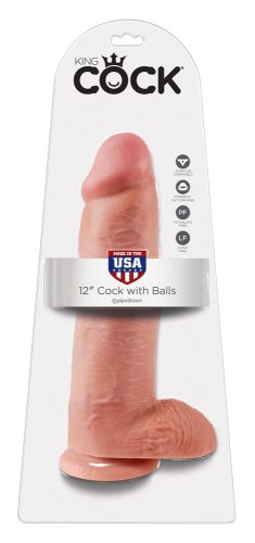 King-Cock, Dildo ?12" Cock with Balls?, 30,5 cm