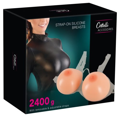 Cottelli ACCESSOIRES, Silikonbrüste mit Trägern