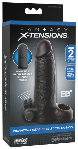 Fantasy X-tensions, Penishülle ?Vibrating Real Feel 2" Extension? mit Vibration