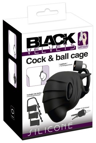 Black Velvets, Black Velvets Cock & Ball Cage (1 Stk)