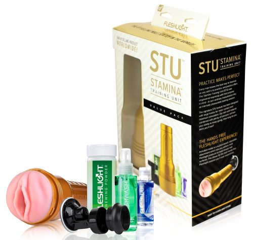 Fleshlight, Fleshlight Pink Lady Stamina Training Unit STU, Vaginal - Amorana