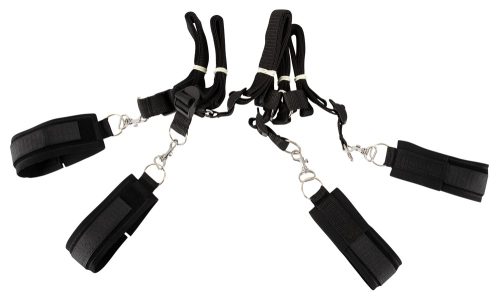 Fetish Fantasy Series Limited Edition, Bettfessel-Set ?Wraparound Mattress Restraints? aus Samt