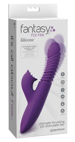 Fantasy For Her, Rabbitvibrator ?Ultimate Thrusting Clit Stimulate-Her?, 24 cm