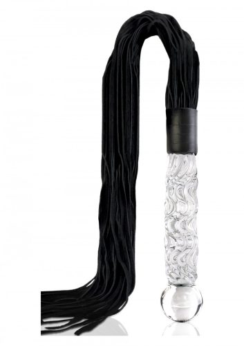 Icicles, Glasdildo "No. 38", mit Lederriemen