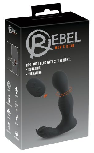 Rebel, Analvibrator ?RC Butt Plug with 2 Functions? mit Rotation