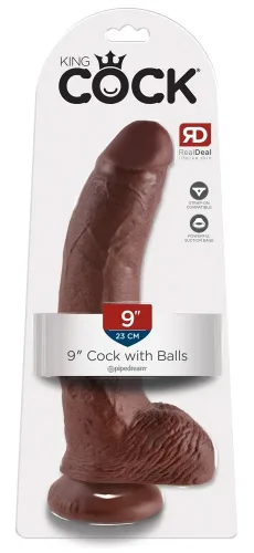 King-Cock, Dildo ?9" Cock with Balls?, 22,9 cm