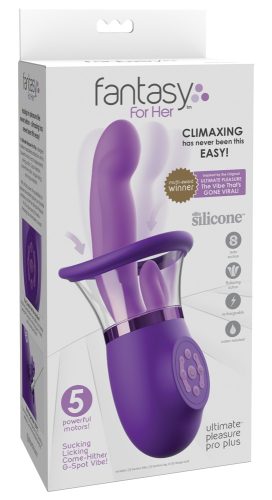 Fantasy For Her, Vibrator ?Ultimate Pleasure Pro Plus? mit Saugschale und Vibro-Zunge