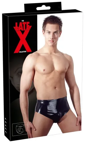 Late X, Slip mit aufpumpbarem Anal-Plug, Latex
