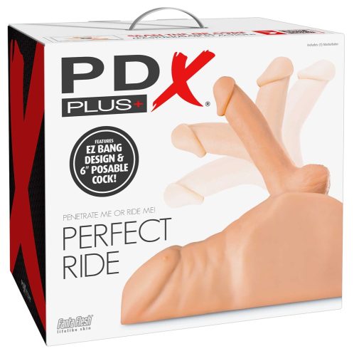 PDX Plus, Torso-Masturbator ?Perfect Ride? mit rundum beweglichem Penisdildo