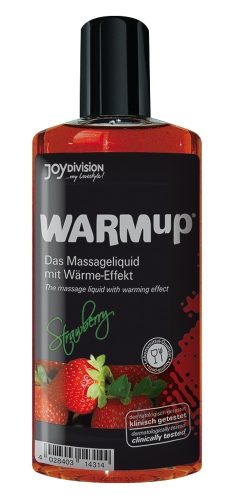 Joydivision, Warming Strawberry Flavoured Massage Lubricant 150ml, Erdbeere - Amorana